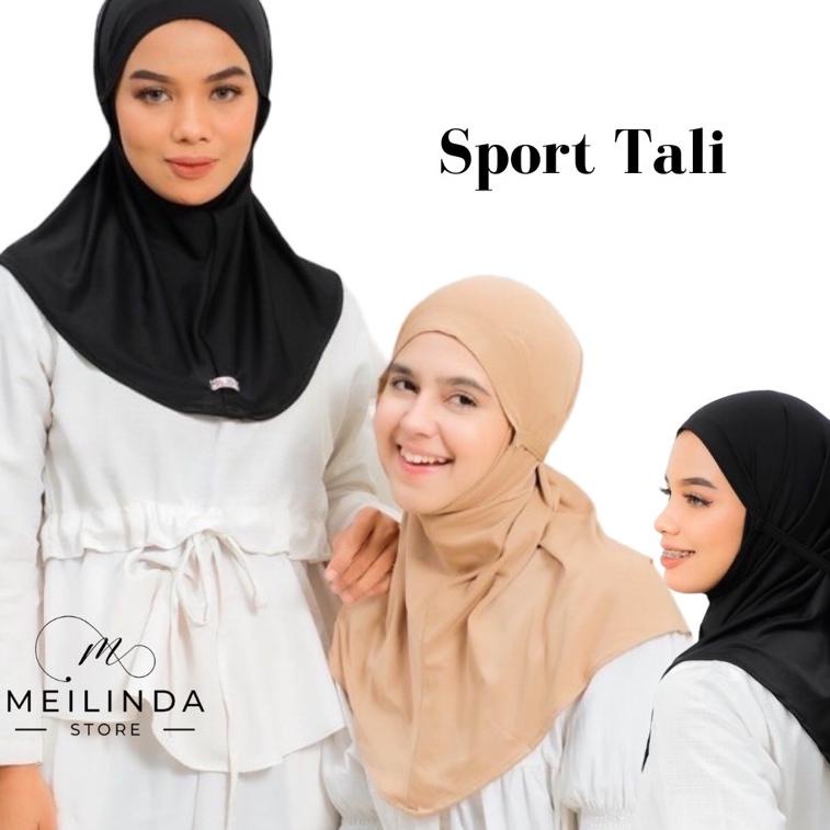 SPORT TALI Bergo Sport Tali Jersey Hijab Sport Adem Siria Tanpa Pet ▪ BDL.17Fe23ᴬ