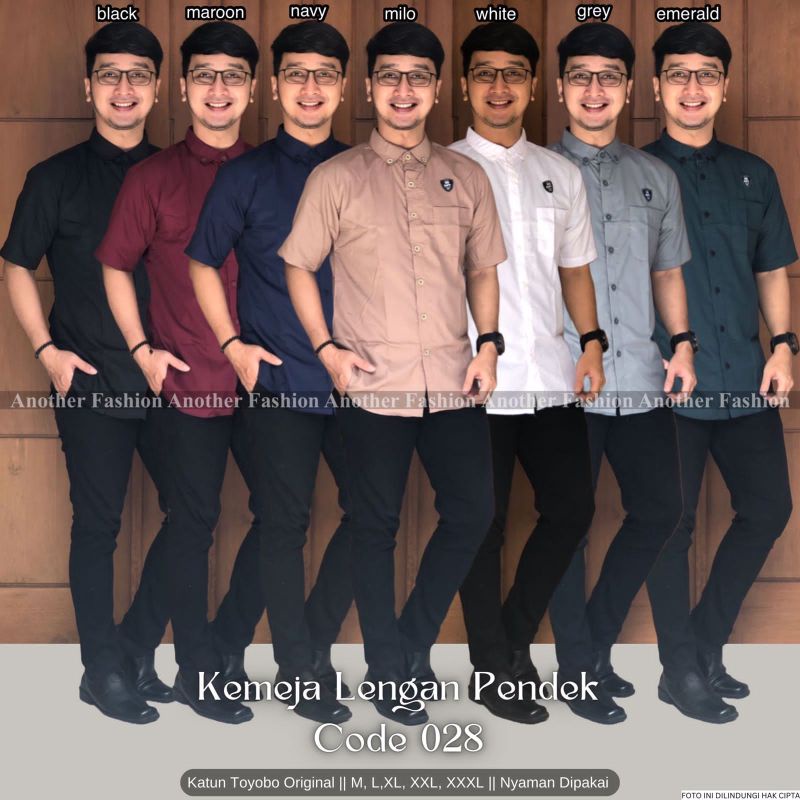 KEMEJA LENGAN PENDEK KODE 028 by ANOTHER FASHION