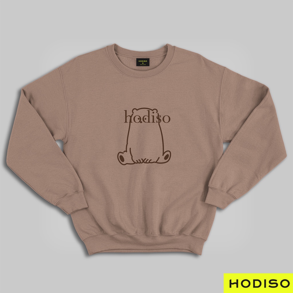 HODISO - Basic Sweater Bear Line Unisex Size M-XXL (Pria&amp;Wanita)