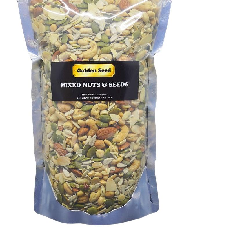 

♫ MIXED NUTS & SEEDS 1 KG PREMIUM - TRAIL MIX NUT & SEED - MIXNUT 1000 GRAM ❃