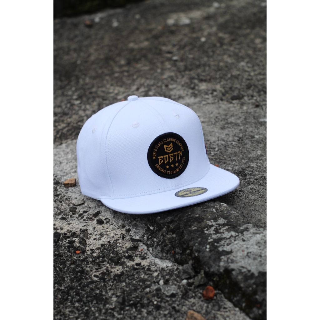 Eddostyn Topi Snapback Premium Distro Unisex WHITE