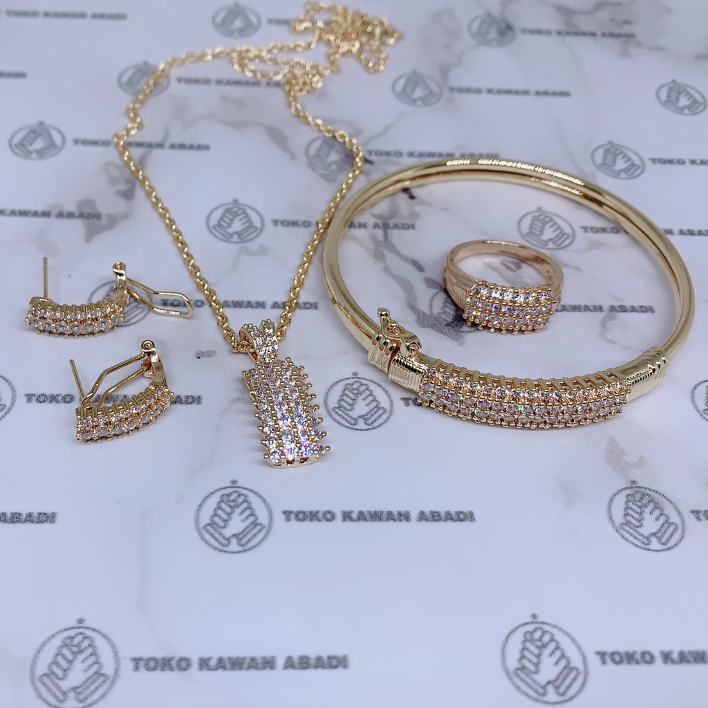 Kalung Set Gelang Bangle Peremata Baris *24