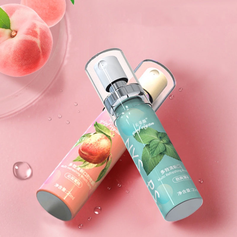 Refreshing Mouth Spray Parfum Mulut 20ml Penghilang Bau Mulut/Pengharum Mulut Tahan Lama/Penyegar Mulut/Oral Care Breath Fresh Mouth Spray 20ml Original