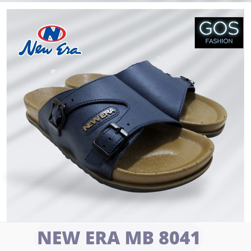 gof NEW ERA MB 8041 Sandal Karet Laki Laki Gesper Pinggir Nyaman murah anti air viral