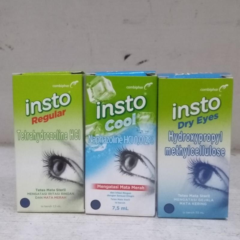 Insto Regular / Insto Dry Eyes / Insto Cool / Mengobati Mata Merah / Iritasi Mata Ringan / Mata Keri