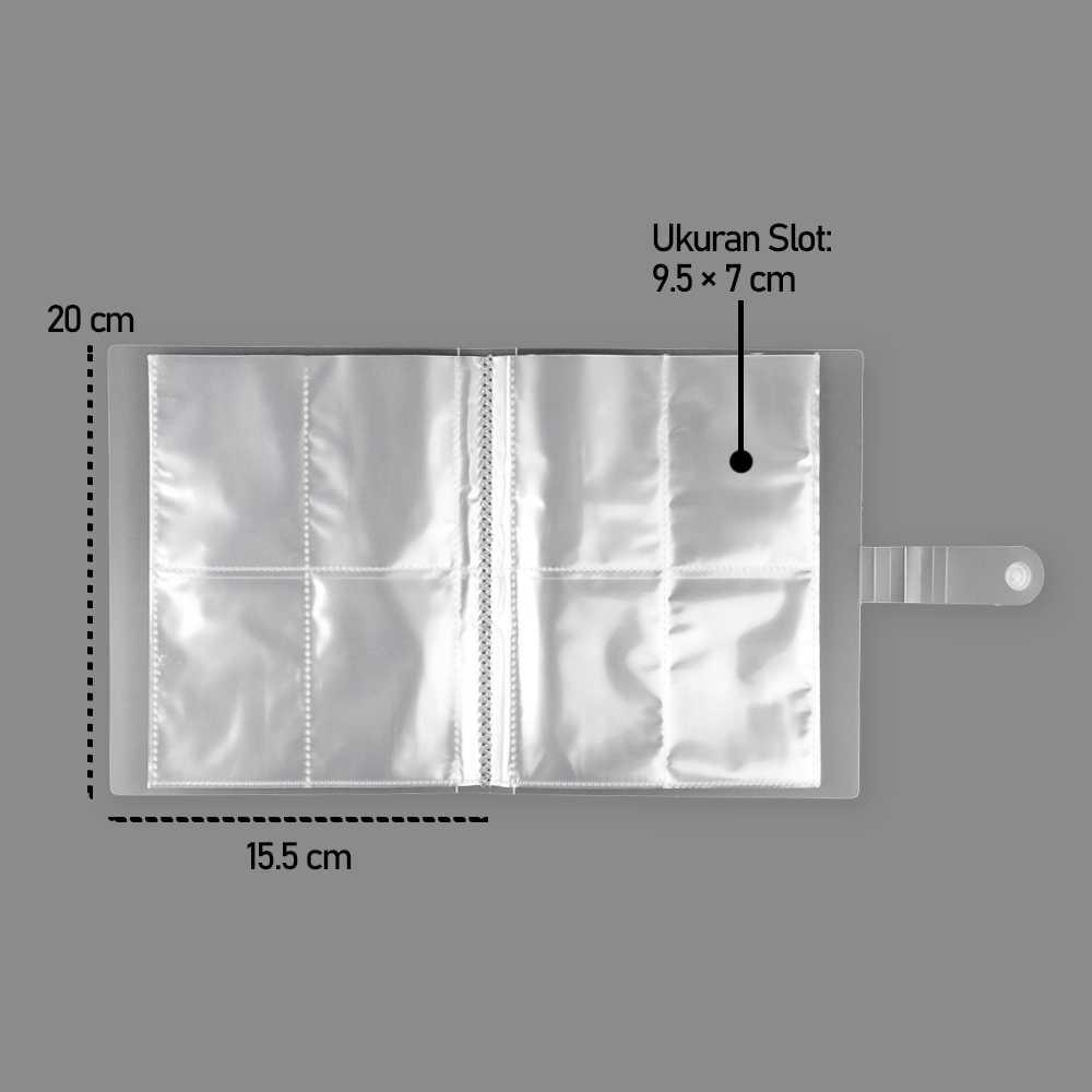 Tempat Aksesoris Perhiasan Plastik Zipper Anti Oksidasi 80 Slot - LI22 - Transparent