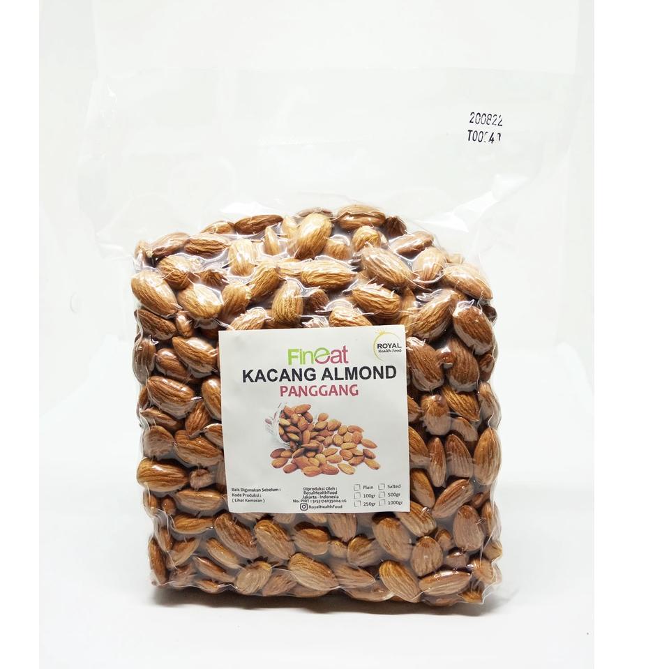 

➱ Roasted PLAIN Whole Almond Natural 250Gram (Almond Panggang Tanpa Cangkang 250 Gram) ♖