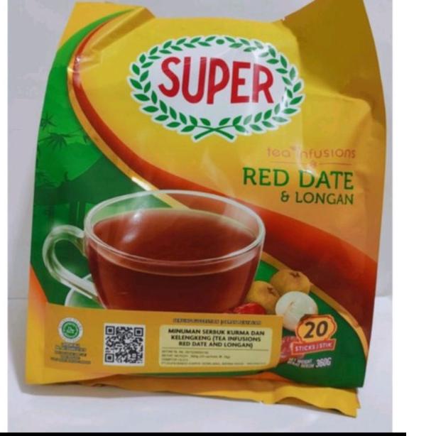 

➺ Super Instant Red Date & Longan Tea / Teh Angco Isi 20 Sachet @18 gr ❋