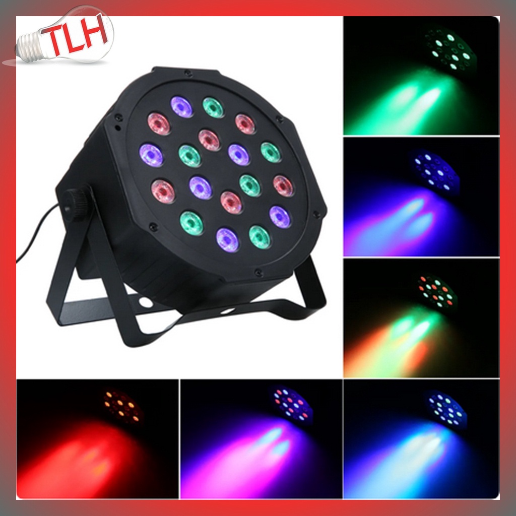 PROMO HARGA LAMPU SOROT 18 LED DISKO SPOTLIGHT PROYEKTOR KECIL DISCO DEKORASI CAFE KAMAR DINDING DMX