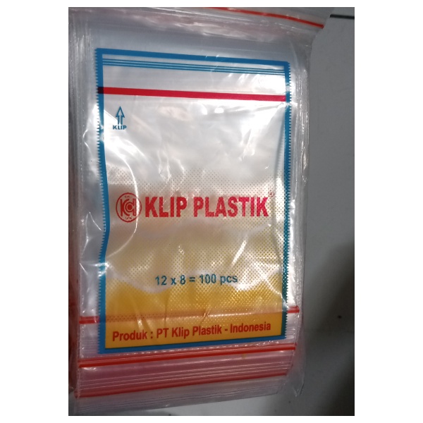 Klip Plastik Top Quality bening 8x12 / 12X8 Bening Transparant 100 lbr