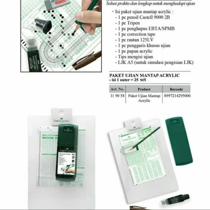 

Faber-Castell Paket Ujian Papan Acrylic