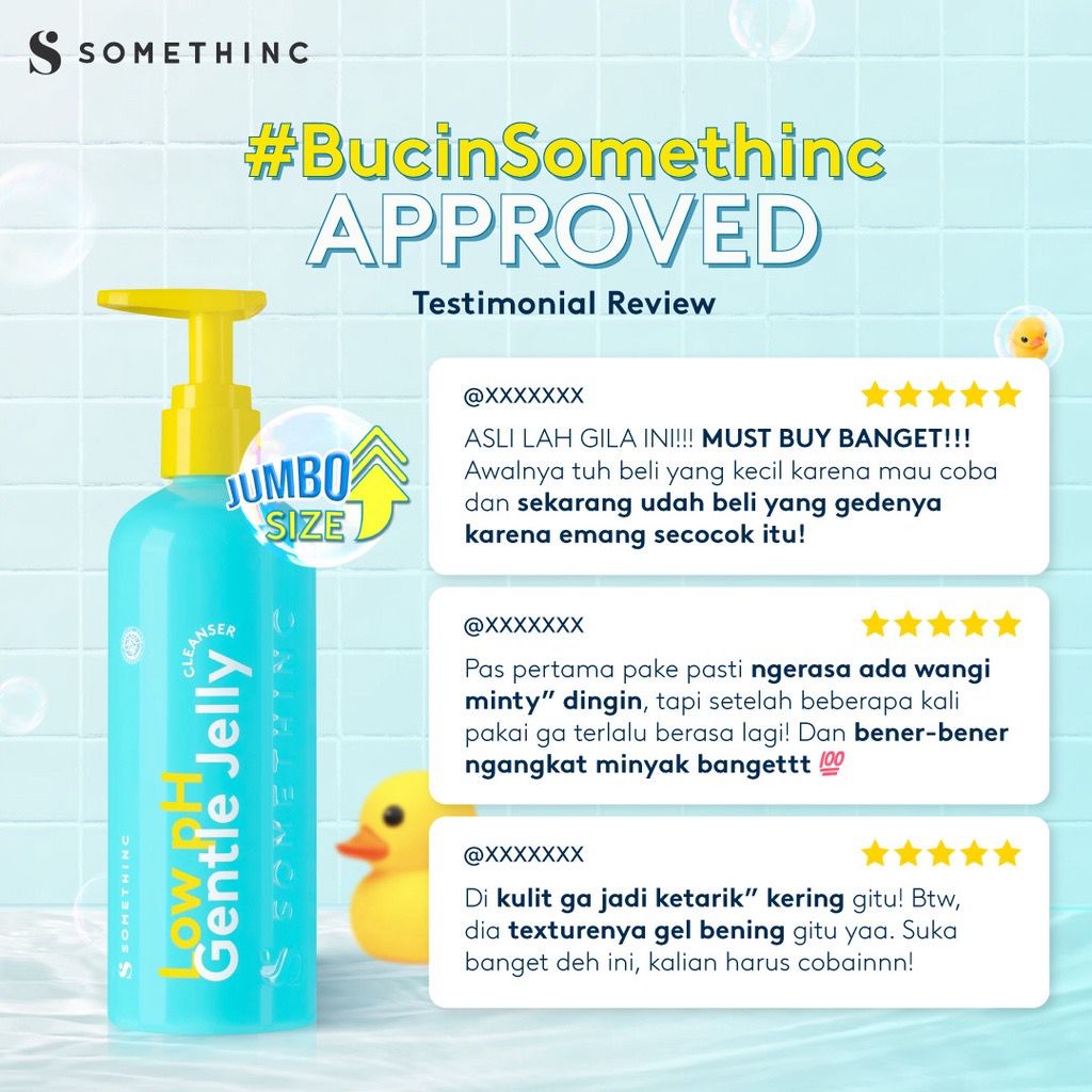 BPOM SOMETHINC Low pH Gentle Jelly Cleanser 350ml Size Jumbo Facial Wash Sabun Cuci Muka Semua Jenis Kulit