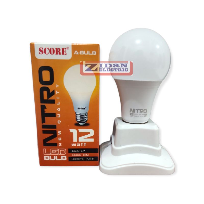 Lampu Led Bulb 12W Score Nitro / Lampu Bohlam Led Bulat 12 Watt