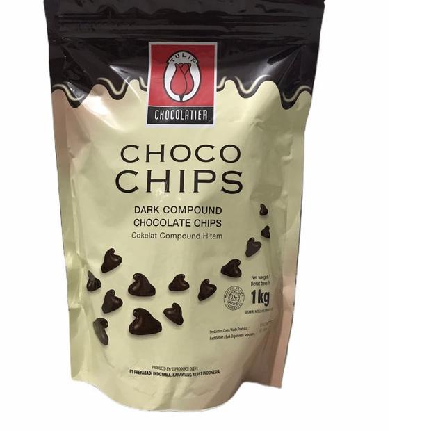 

✯ Choco Chips Compound Tulip 1kg Cokelat chip ❀