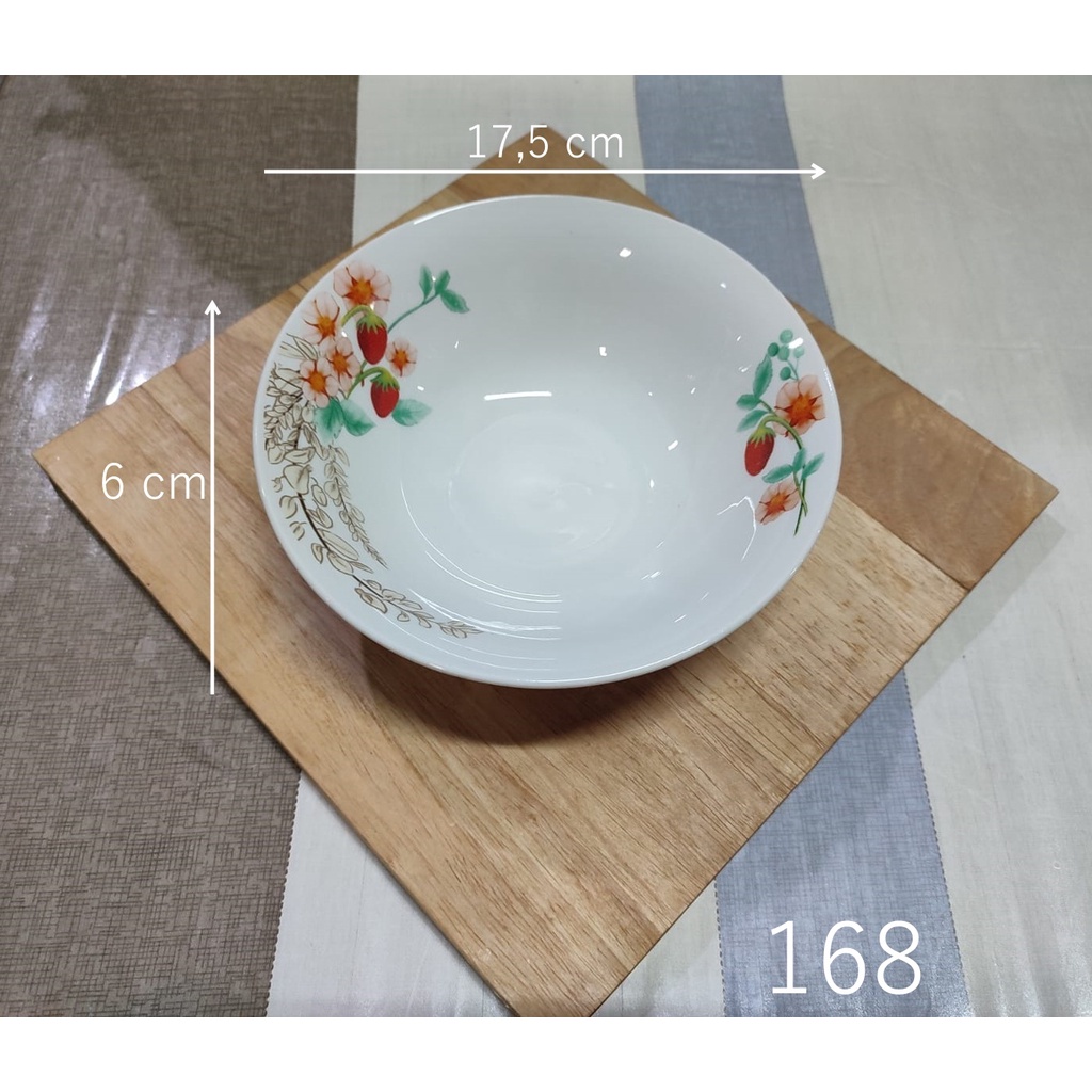 Mangkok Keramik / Mangkok Cantik / Mangkok Shabby / Mangkok Kembang / Mangkok Motif Bunga