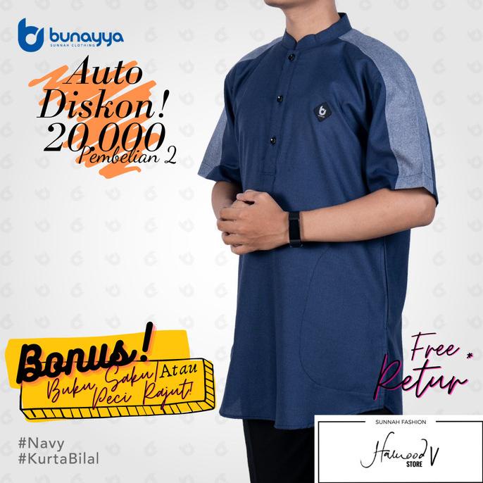 Discount Kurta Bilal by Bunayya Sunnah Clothing /BAJU KOKO PRIA/BAJU KOKO DEWASA/BAJU KOKO ANAK/BAJU