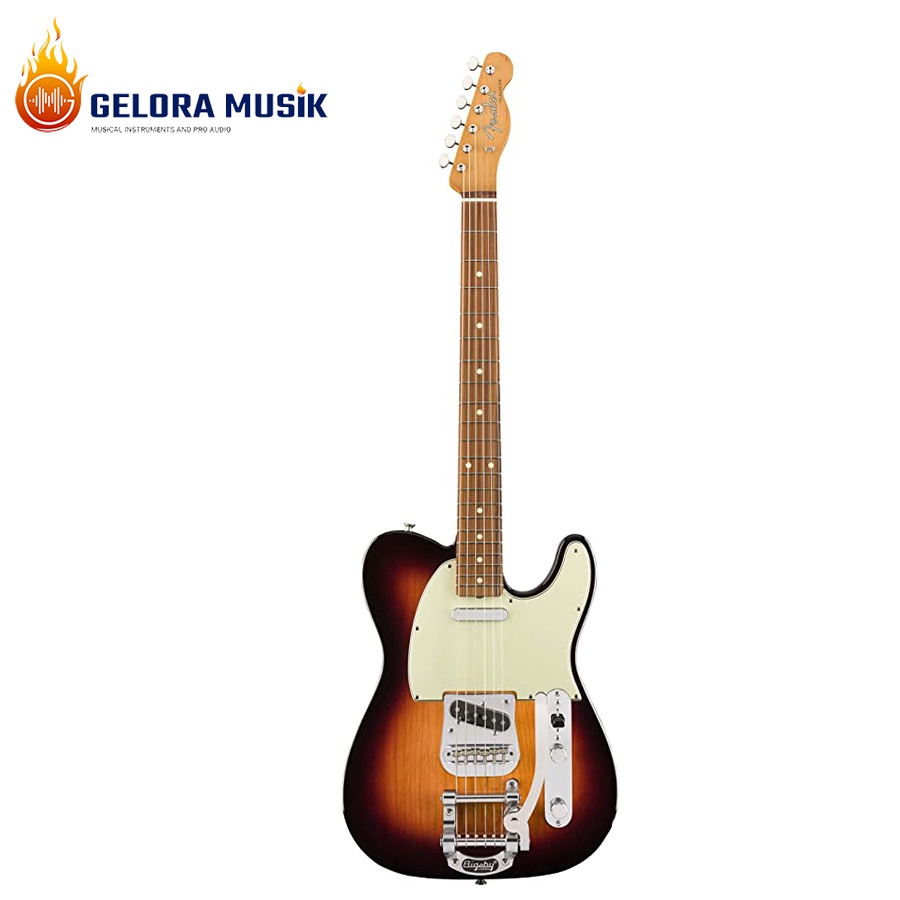 Gitar Elektrik Fender Vintera 60s Telecaster w/Bigsby, Pau Ferro FB, 3-Tone Sunburst