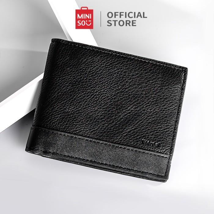 Best Seller Miniso Dompet Pria Lelaki Dompet Pendek Kecil Wallet Simple Keren