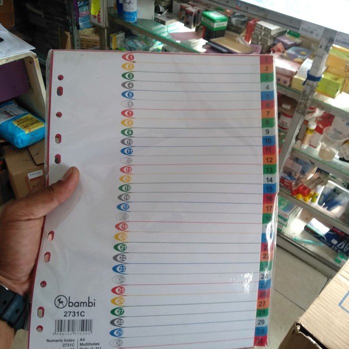 

Skat Divider Bambi 2731 / Pembatas Bambi Warna 1 - 31