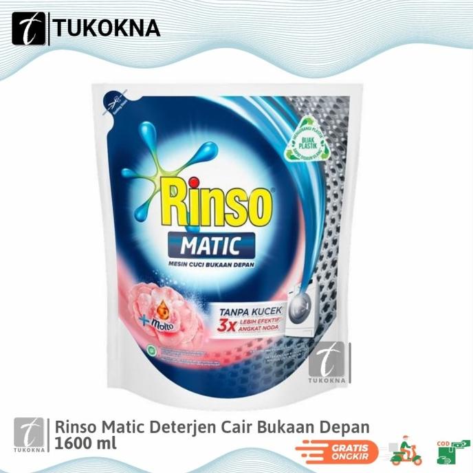 Rinso Matic Deterjen Cair Bukaan Depan 1.6 Liter jin