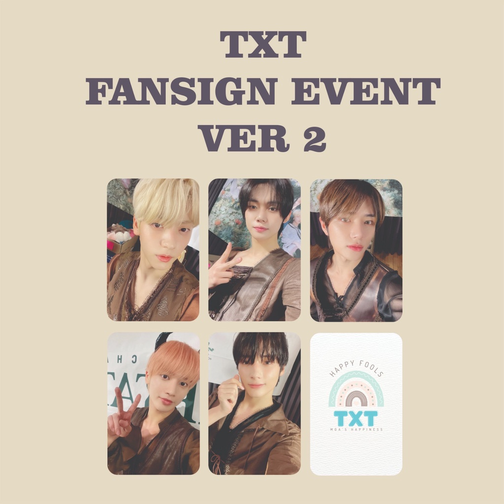 PHOTOCARD TXT TEMPTATION FANSIGN EVENT