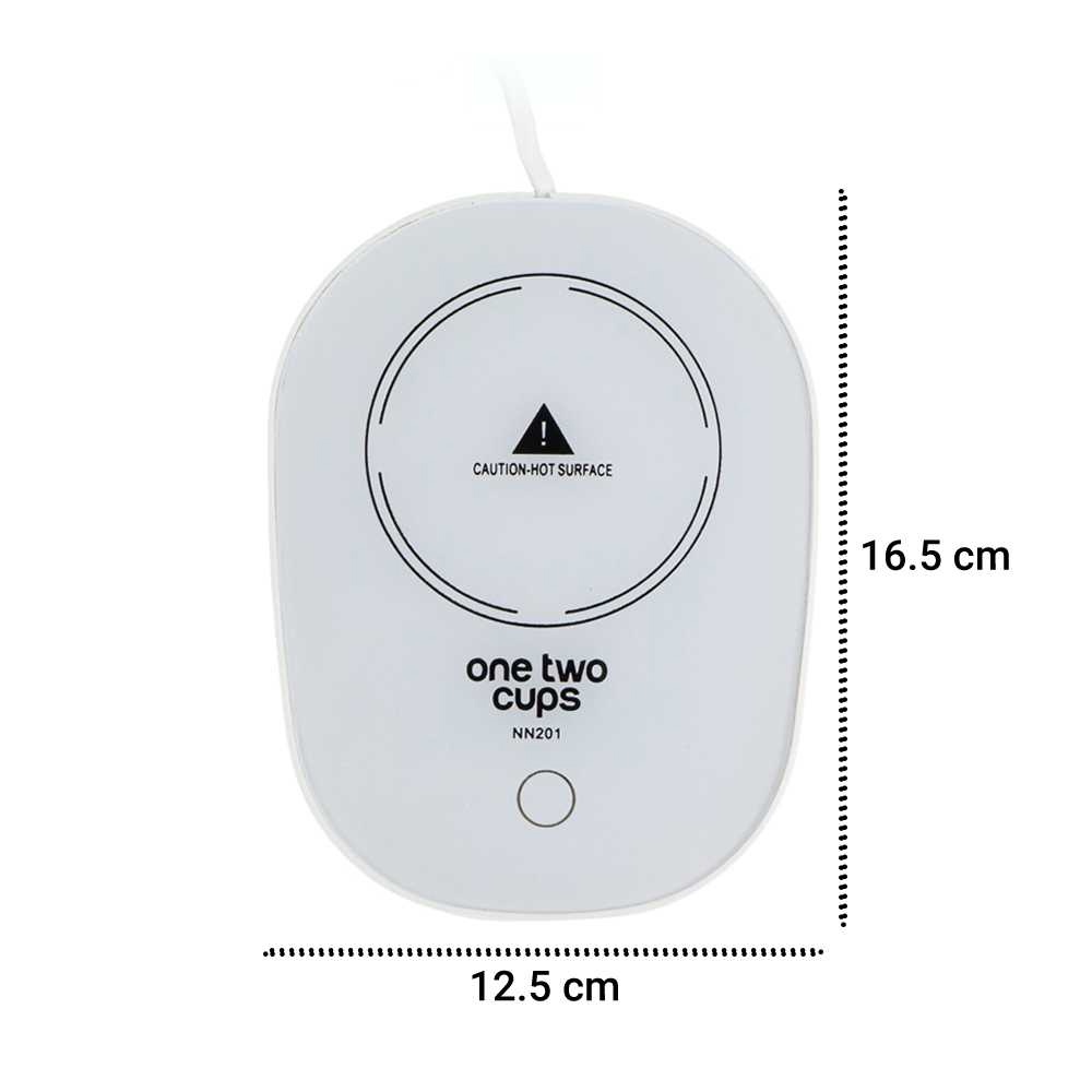 One Two Cups Tatakan Gelas Pemanas Coffee Cup Warmer Heating Pad - NN201