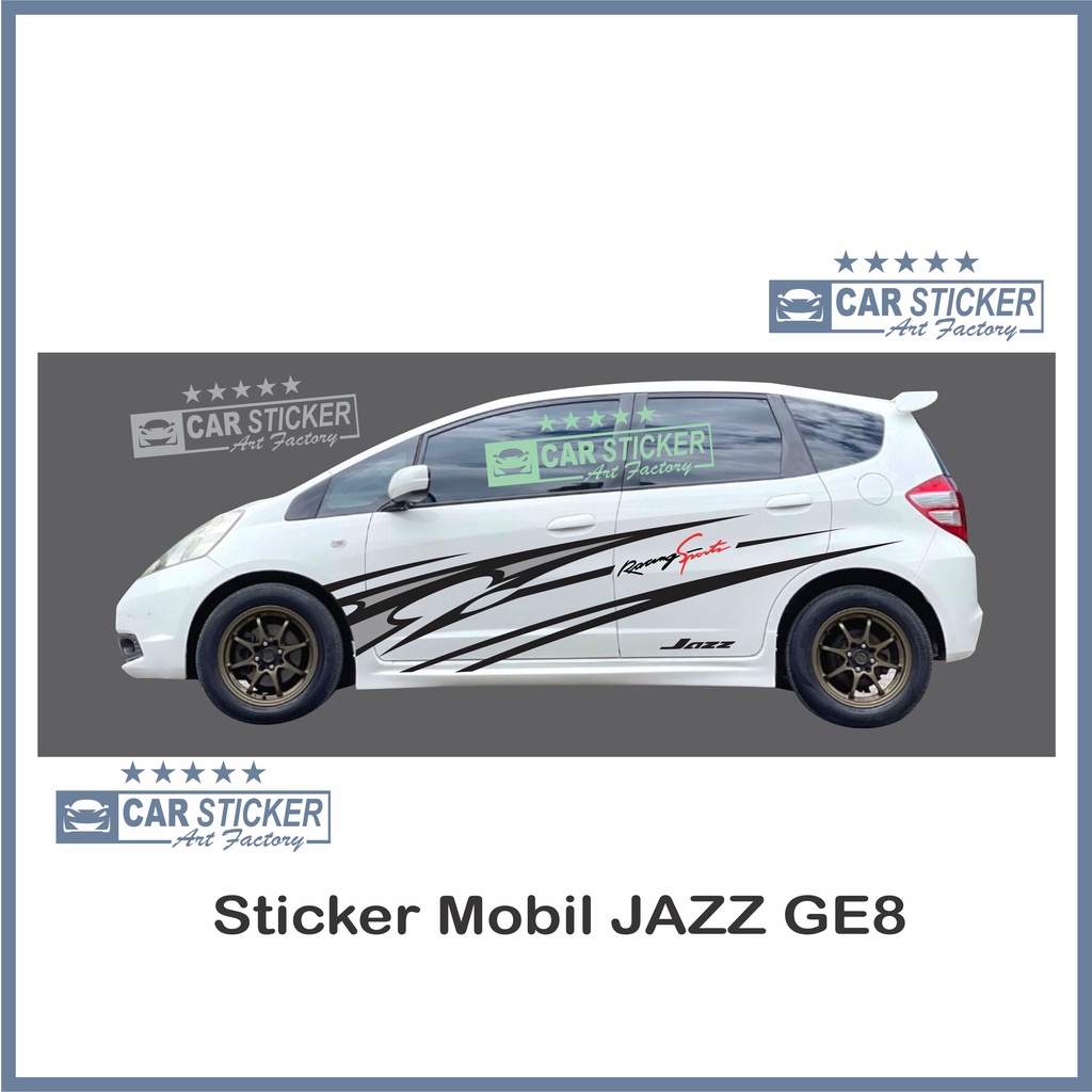1 PASANG JAZZGE8A stiker mobil jazz sticker mobil jazz stiker variasi mobil honda jazz ge8 stiker mo
