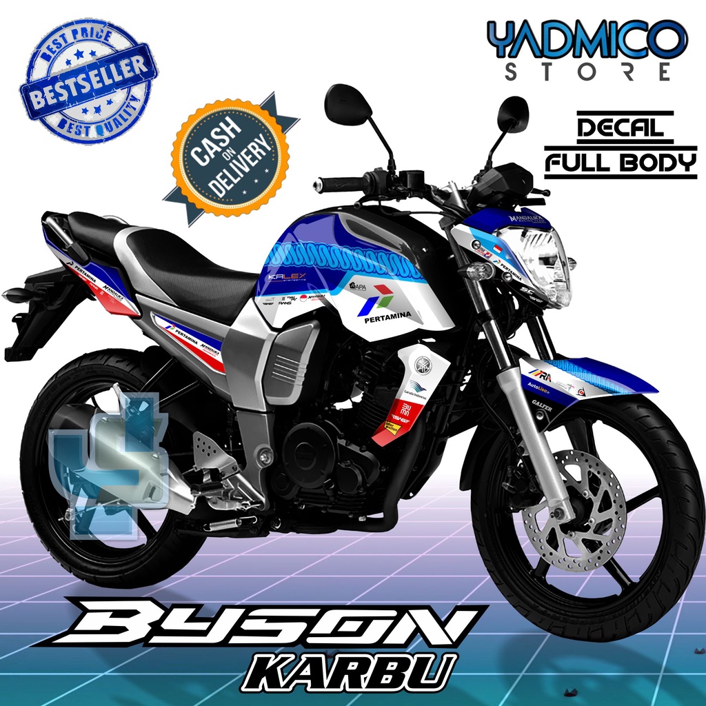 Decal Byson Carbu Full Body - Stiker Motor Byson Karbu Full Body - Striping Hologram Byson Carbu Var