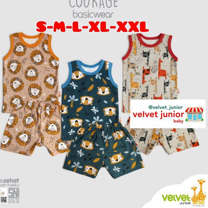 ➨ Velvet Junior Setelan Singlet (3 setel) ✱