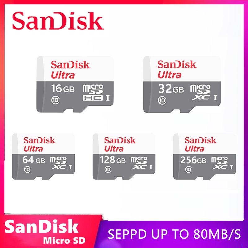 Kartu Memori Memory card 16GB/32GB/64GB/128GB/256GB/512GB Transfer Up to 80Mbps/100Mbps/160Mbps/170Mbps hp SD Memori Card (COD)