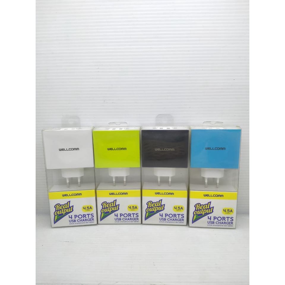 WELLCOMM 4 PORT USB CHARGER TC USB 4.5A