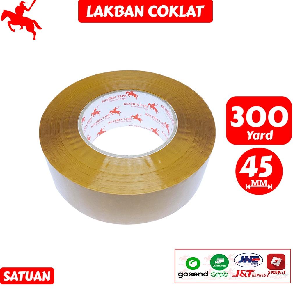 

1.1 HARGA GROSIR Lakban OPP Tape / Lakban Coklat KSATRIA Tape 300 Yard