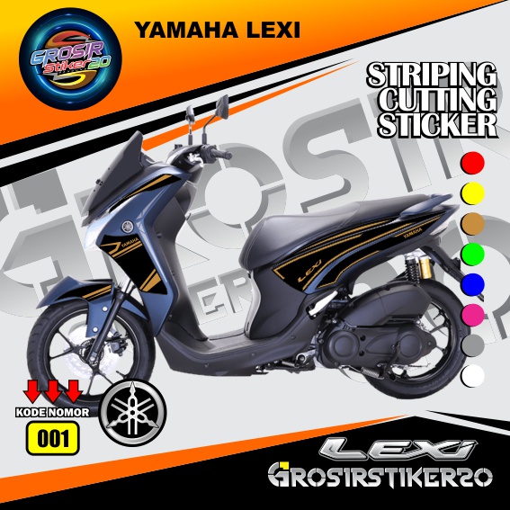 STRIPING CUTTING STIKER YAMAHA LEXI / STRIPING VARIASI YAMAHA LEXI / STIKER CUTTING VARIASI
