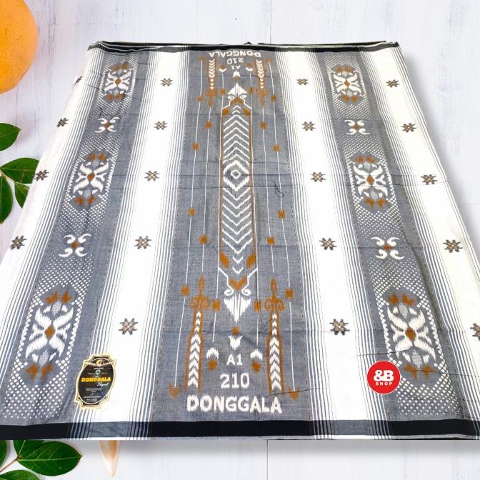 sarung donggala skt rayon songket putih