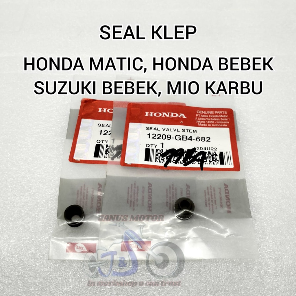 Seal klep HONDA BEBEK ORI ASLI SMASH SHOGUN GRAND SUPRA KARISMA BEAT VARIO SPACY MIO REVO ABS BLADE