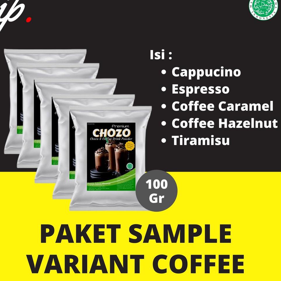 

☀ PAKET SAMPLE Best 5 Varian COFFEE, Harga adalah 1 Paket berisi 5 Variant ❉