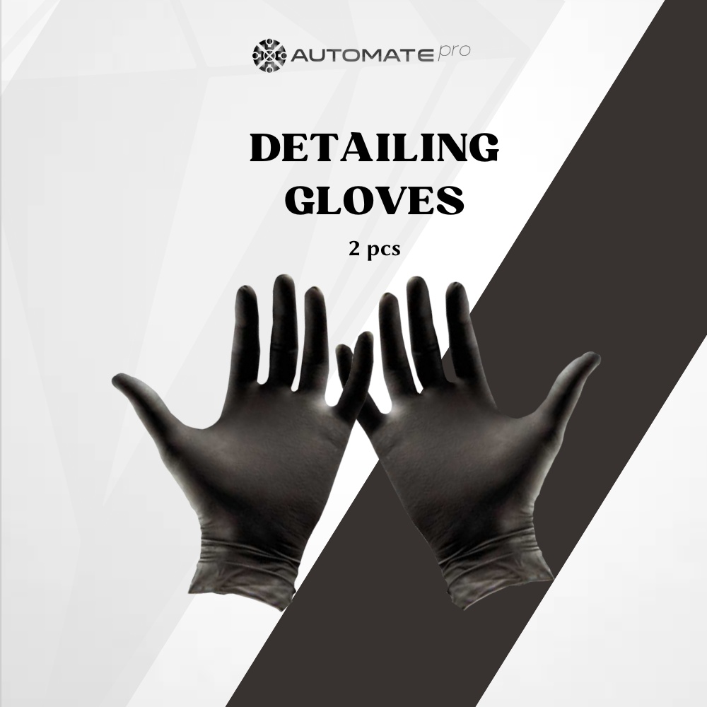 DETAILING GLOVES NITRILE - SARUNG TANGAN KARET NITRILE DETAILING HITAM - DETAILING HAND GLOVES - AUT