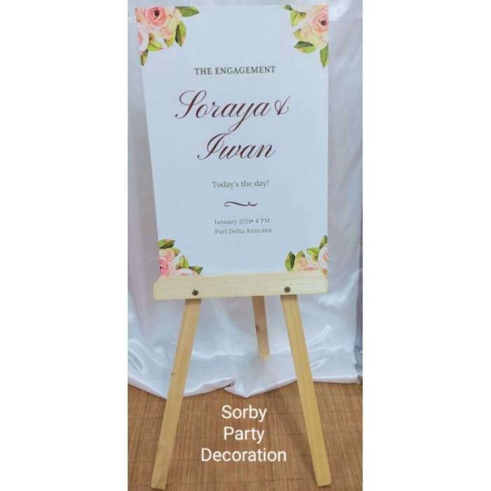 

Terlaris Papan Dekorasi Lamaran Nikahan Aqiqah Digital Printing Dengan Kaki Kay