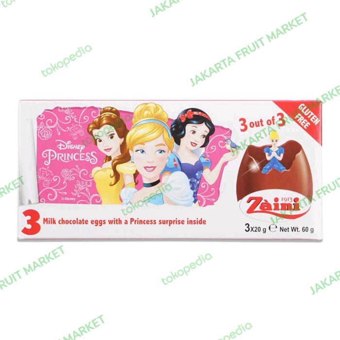 

COKLAT ZAINI CHOCOLATE EGG DISNEY PRINCESS 60G