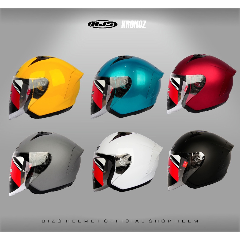 Helm Half Face NJS Kronoz Solid Original Size S