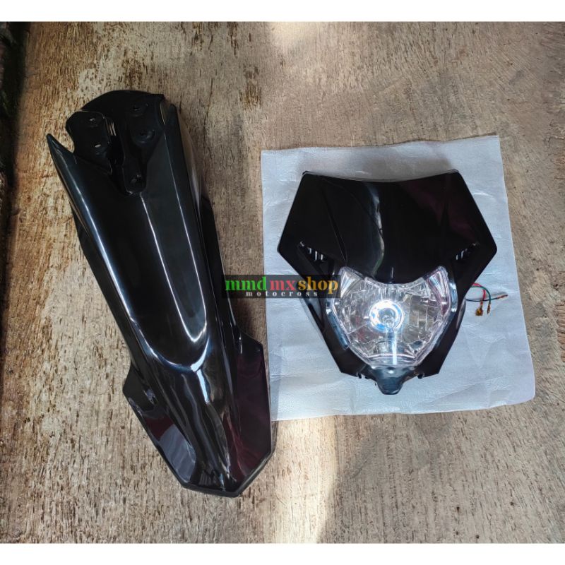 Spakbor depan crf 150 l dan headlamp lampu depan crf 150l 2018