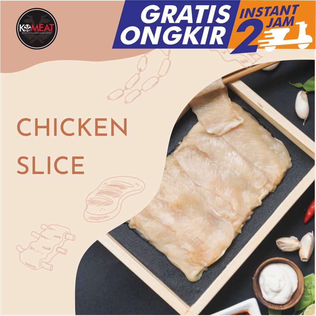 

Daging Ayam Iris Tipis / Chicken Slice - 500 Gr
