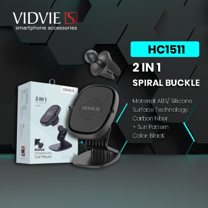 Vidvie S 2in1 Universal Phone Holder HC1511 - Black