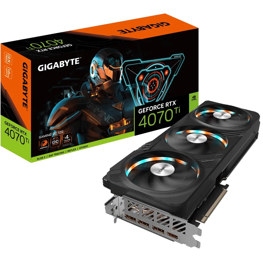 VGA GIGABYTE GeForce RTX 4070 Ti GAMING OC 12G |RTX 4070Ti 12GB GDDR6X GV-N407TGAMING OC-12GD