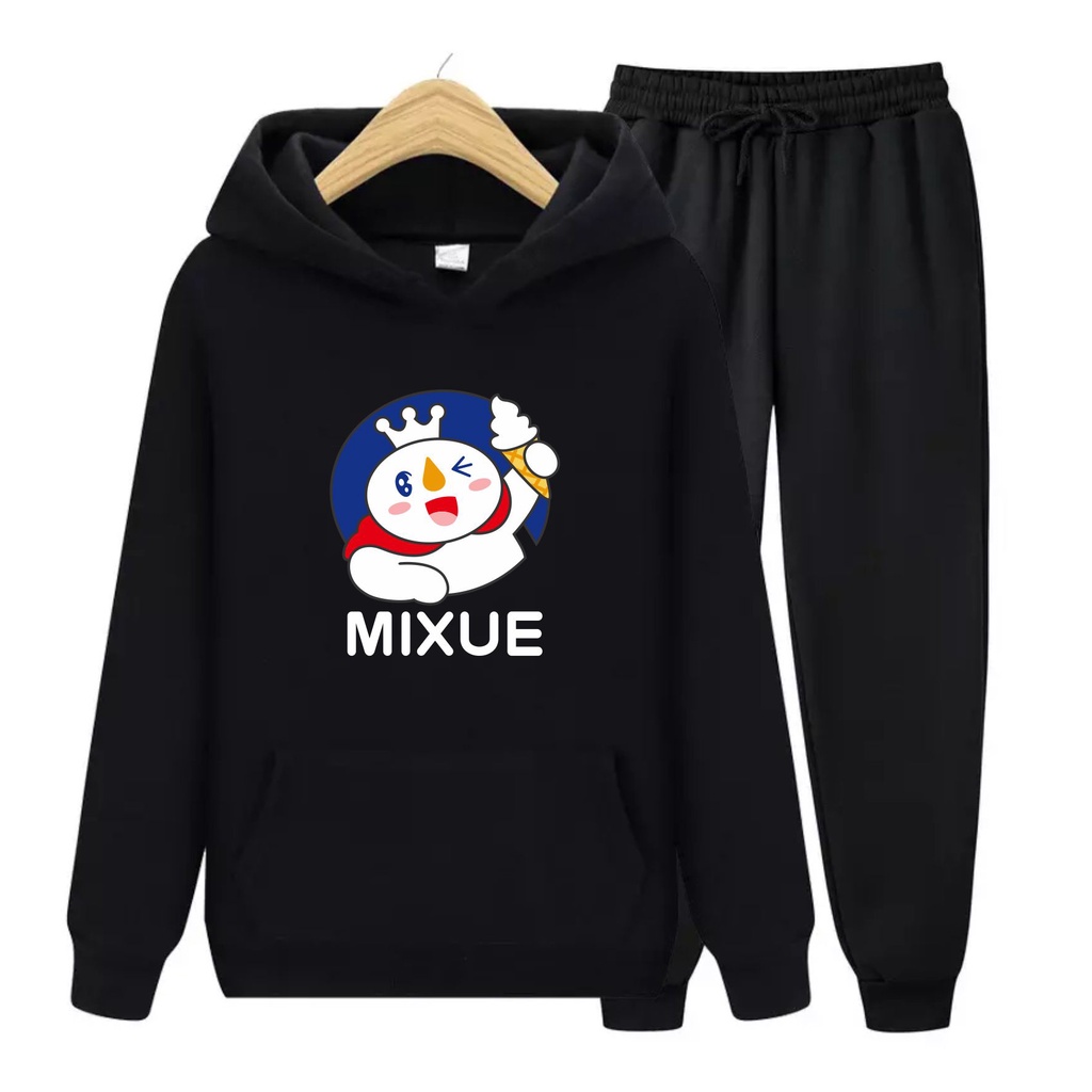 Sweater Hoodie Mixue Anak Viral Atasan/Setelan Hoodie Size M,L,XL Bisa Bayar Ditempat COD