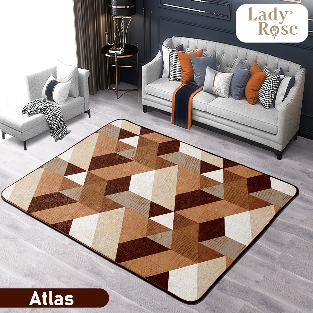 KARPET LADYROSE ANTI SLIP ON 190 X 150 - Terbaru - Terlaris
