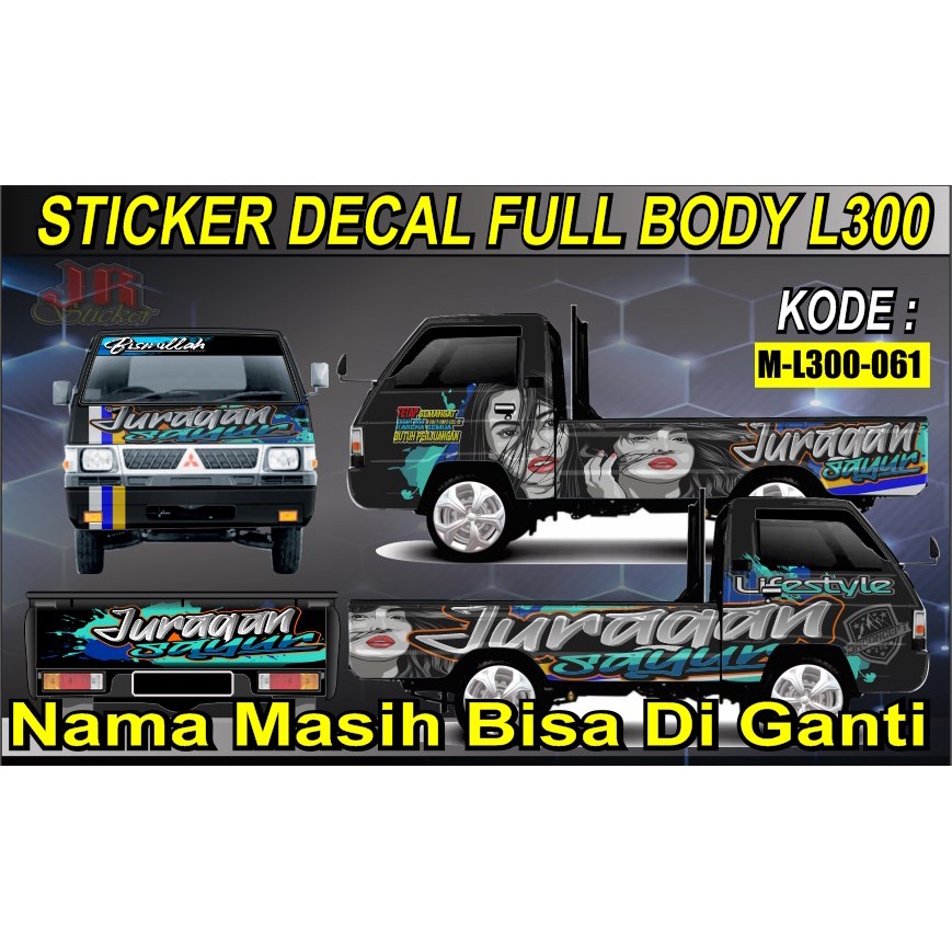 stiker mobil pick up sticker mobil L300 DEKAL PRINTING FULL BODY