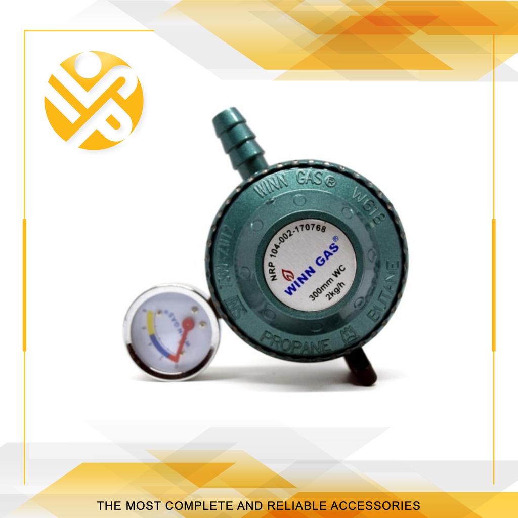 Regulator Kepala Gas + Meter / Safety Regulator Gas LPG