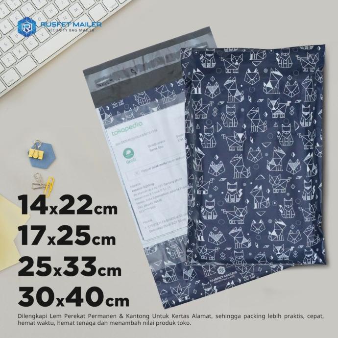 

Polymailer Dog Origami | Kantong Amplop Poly Mailer | Packing Plastik ram06