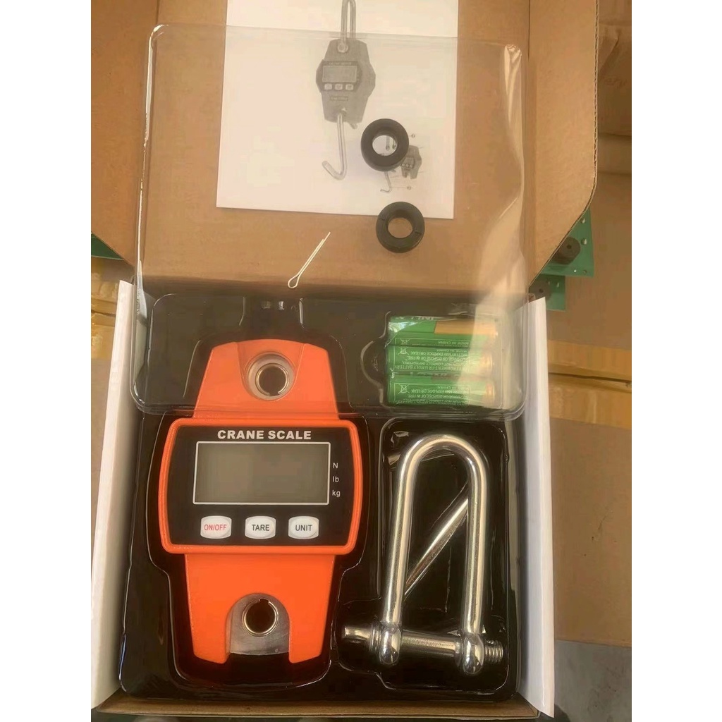 Timbangan Digital Gantung Crane Scale 300kg Digital LED Orange LCD Smart Crane Hook Scale